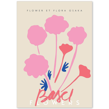 Lamina artistica decorativa con ilustración de Flores de Basilea-Artwork-Nacnic-A4-Sin marco-Nacnic Estudio SL