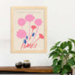 Lamina artistica decorativa con ilustración de Flores de Basilea-Artwork-Nacnic-Nacnic Estudio SL