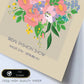 Lamina artistica decorativa con ilustración de Flores de boda 01-Artwork-Nacnic-Nacnic Estudio SL