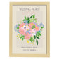 Lamina artistica decorativa con ilustración de Flores de boda 01-Artwork-Nacnic-A4-Marco Madera clara-Nacnic Estudio SL