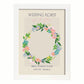 Lamina artistica decorativa con ilustración de Flores de boda 02-Artwork-Nacnic-A3-Marco Blanco-Nacnic Estudio SL