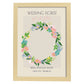 Lamina artistica decorativa con ilustración de Flores de boda 02-Artwork-Nacnic-A3-Marco Madera clara-Nacnic Estudio SL