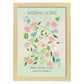 Lamina artistica decorativa con ilustración de Flores de boda 03-Artwork-Nacnic-A3-Marco Madera clara-Nacnic Estudio SL