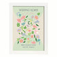 Lamina artistica decorativa con ilustración de Flores de boda 03-Artwork-Nacnic-A4-Marco Blanco-Nacnic Estudio SL