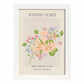 Lamina artistica decorativa con ilustración de Flores de boda 04-Artwork-Nacnic-A3-Marco Blanco-Nacnic Estudio SL