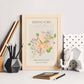 Lamina artistica decorativa con ilustración de Flores de boda 04-Artwork-Nacnic-Nacnic Estudio SL