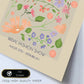Lamina artistica decorativa con ilustración de Flores de boda 06-Artwork-Nacnic-Nacnic Estudio SL