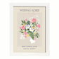 Lamina artistica decorativa con ilustración de Flores de boda 07-Artwork-Nacnic-A4-Marco Blanco-Nacnic Estudio SL