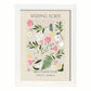 Lamina artistica decorativa con ilustración de Flores de boda 08-Artwork-Nacnic-A3-Marco Blanco-Nacnic Estudio SL