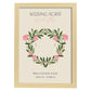 Lamina artistica decorativa con ilustración de Flores de boda 09-Artwork-Nacnic-A3-Marco Madera clara-Nacnic Estudio SL