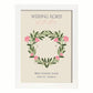 Lamina artistica decorativa con ilustración de Flores de boda 09-Artwork-Nacnic-A4-Marco Blanco-Nacnic Estudio SL