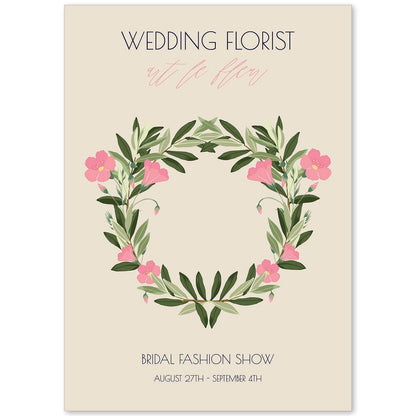 Lamina artistica decorativa con ilustración de Flores de boda 09-Artwork-Nacnic-A4-Sin marco-Nacnic Estudio SL