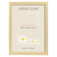 Lamina artistica decorativa con ilustración de Flores de boda 10-Artwork-Nacnic-A3-Marco Madera clara-Nacnic Estudio SL