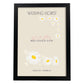 Lamina artistica decorativa con ilustración de Flores de boda 10-Artwork-Nacnic-A4-Marco Negro-Nacnic Estudio SL