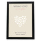Lamina artistica decorativa con ilustración de Flores de boda 11-Artwork-Nacnic-A3-Marco Negro-Nacnic Estudio SL