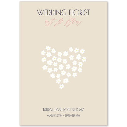 Lamina artistica decorativa con ilustración de Flores de boda 11-Artwork-Nacnic-A4-Sin marco-Nacnic Estudio SL