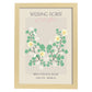 Lamina artistica decorativa con ilustración de Flores de boda 13-Artwork-Nacnic-A3-Marco Madera clara-Nacnic Estudio SL