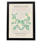 Lamina artistica decorativa con ilustración de Flores de boda 13-Artwork-Nacnic-A3-Marco Negro-Nacnic Estudio SL