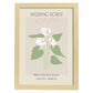 Lamina artistica decorativa con ilustración de Flores de boda 14-Artwork-Nacnic-A3-Marco Madera clara-Nacnic Estudio SL