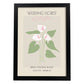 Lamina artistica decorativa con ilustración de Flores de boda 14-Artwork-Nacnic-A3-Marco Negro-Nacnic Estudio SL