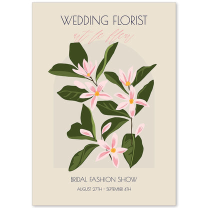 Lamina artistica decorativa con ilustración de Flores de boda 16-Artwork-Nacnic-A4-Sin marco-Nacnic Estudio SL