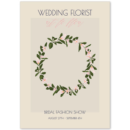 Lamina artistica decorativa con ilustración de Flores de boda 17-Artwork-Nacnic-A4-Sin marco-Nacnic Estudio SL