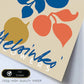 Lamina artistica decorativa con ilustración de Flores de Helsinkei-Artwork-Nacnic-Nacnic Estudio SL