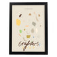 Lamina artistica decorativa con ilustración de Florida tropical estilo Abstracto-Artwork-Nacnic-A4-Marco Negro-Nacnic Estudio SL