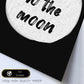 Lamina artistica decorativa con ilustración de fly me to the moon estilo Mensaje inspiracional-Artwork-Nacnic-Nacnic Estudio SL