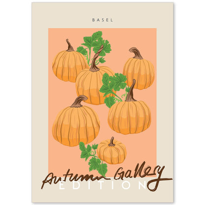 Lamina artistica decorativa con ilustración de Galería de otoño Basilea estilo Abstracto-Artwork-Nacnic-A4-Sin marco-Nacnic Estudio SL