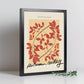 Lamina artistica decorativa con ilustración de Galería de otoño Copenhague-Artwork-Nacnic-Nacnic Estudio SL