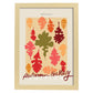 Lamina artistica decorativa con ilustración de Galería de otoño Moskau-Artwork-Nacnic-A4-Marco Madera clara-Nacnic Estudio SL