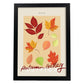 Lamina artistica decorativa con ilustración de Galería de otoño Oslo-Artwork-Nacnic-A3-Marco Negro-Nacnic Estudio SL