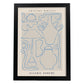 Lamina artistica decorativa con ilustración de Galerie Boheme Frascos-Artwork-Nacnic-A4-Marco Negro-Nacnic Estudio SL