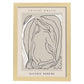 Lamina artistica decorativa con ilustración de Galerie Boheme Nature-Artwork-Nacnic-A4-Marco Madera clara-Nacnic Estudio SL