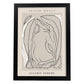 Lamina artistica decorativa con ilustración de Galerie Boheme Nature-Artwork-Nacnic-A4-Marco Negro-Nacnic Estudio SL