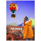 Lamina artistica decorativa con ilustración de Globo aerostático estilo Collage-Artwork-Nacnic-A4-Sin marco-Nacnic Estudio SL