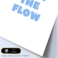 Lamina artistica decorativa con ilustración de go with the flow estilo Mensaje inspiracional-Artwork-Nacnic-Nacnic Estudio SL