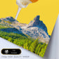 Lamina artistica decorativa con ilustración de Helado con frutas y nueces estilo Collage-Artwork-Nacnic-Nacnic Estudio SL