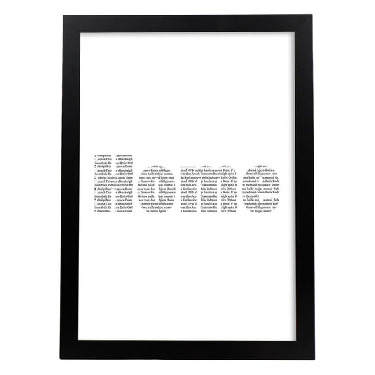 Lamina artistica decorativa con ilustración de home estilo Mensaje inspiracional-Artwork-Nacnic-A4-Marco Negro-Nacnic Estudio SL