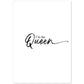 Lamina artistica decorativa con ilustración de im the queen estilo Mensaje inspiracional-Artwork-Nacnic-A4-Sin marco-Nacnic Estudio SL