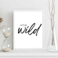 Lamina artistica decorativa con ilustración de Lets be wild estilo Mensaje inspiracional-Artwork-Nacnic-Nacnic Estudio SL