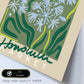 Lamina artistica decorativa con ilustración de Mercado de Honolulu-Artwork-Nacnic-Nacnic Estudio SL