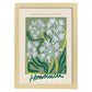Lamina artistica decorativa con ilustración de Mercado de Honolulu-Artwork-Nacnic-A4-Marco Madera clara-Nacnic Estudio SL