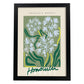Lamina artistica decorativa con ilustración de Mercado de Honolulu-Artwork-Nacnic-A4-Marco Negro-Nacnic Estudio SL