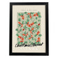 Lamina artistica decorativa con ilustración de Mercado navideño viena estilo Abstracto-Artwork-Nacnic-A4-Marco Negro-Nacnic Estudio SL