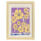 Lamina artistica decorativa con ilustración de Miami florals _ co-Artwork-Nacnic-A3-Marco Madera clara-Nacnic Estudio SL