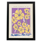 Lamina artistica decorativa con ilustración de Miami florals _ co-Artwork-Nacnic-A3-Marco Negro-Nacnic Estudio SL