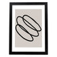 Lamina artistica decorativa con ilustración de Moderno Linea 01 estilo Abstracto-Artwork-Nacnic-A4-Marco Negro-Nacnic Estudio SL