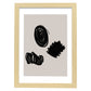 Lamina artistica decorativa con ilustración de Moderno Linea 02 estilo Abstracto-Artwork-Nacnic-A4-Marco Madera clara-Nacnic Estudio SL